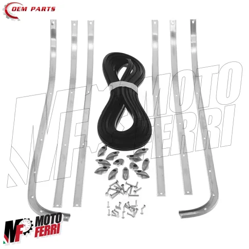 MF9460 Strisce Pedana Complete Piaggio Vespa GL 150 VLA in Alluminio