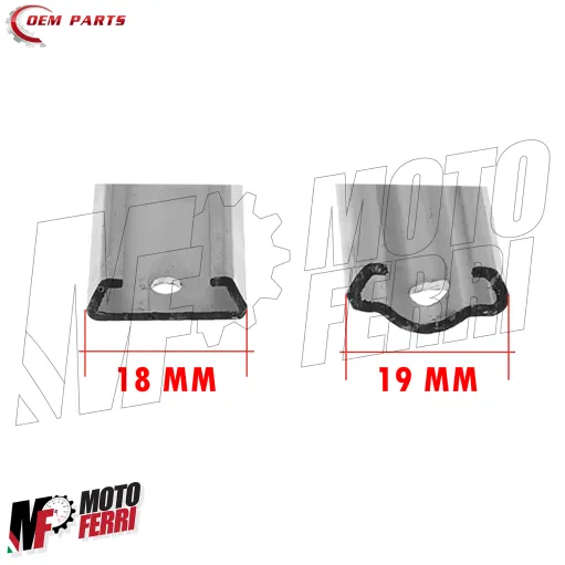 Kit Serie Strisce Listelli Pedana con Puntalini Vespa PK 50 125 S XL FL2 HP Rush