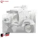 MF9465 Kit Fregi Cofano e Parafango Piaggio Vespa GS 150 dal 1962 al 1964
