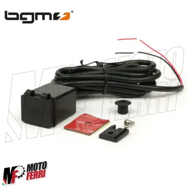 MF2038 CARICATORE 2 USB 2.1A 1.0A 12V IMPERMEABILE UNIVERSALE SCOOTER MOTO