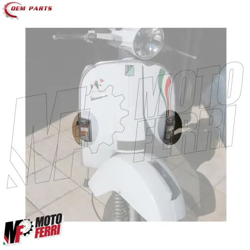 MF9496 Coppia Frecce Anteriori Piaggio Vespa PX PE 125 150 200 ARCOBALENO T5