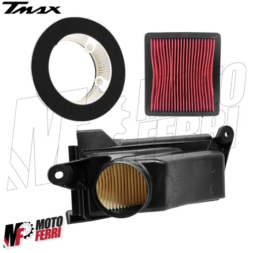 MF9511 Kit Filtro Aria + Carter Yamaha TMax 560 2022 2023 2024 2025 - 3 Filtri