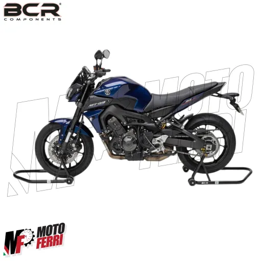 MF4795 Coppia Cavalletti Moto Alzamoto Anteriore Cono Posteriore a Forchetta BCR