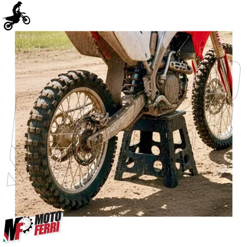 MF4201 Cavalletto Pieghevole Alza Moto Cross Enduro Motard Universale