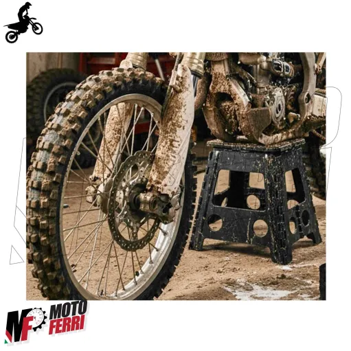 MF4201 Cavalletto Pieghevole Alza Moto Cross Enduro Motard Universale