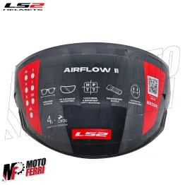 MF7823 Visiera Casco Nera Fume' Scuro Originale LS2 Airflow II 2 OF616 2
