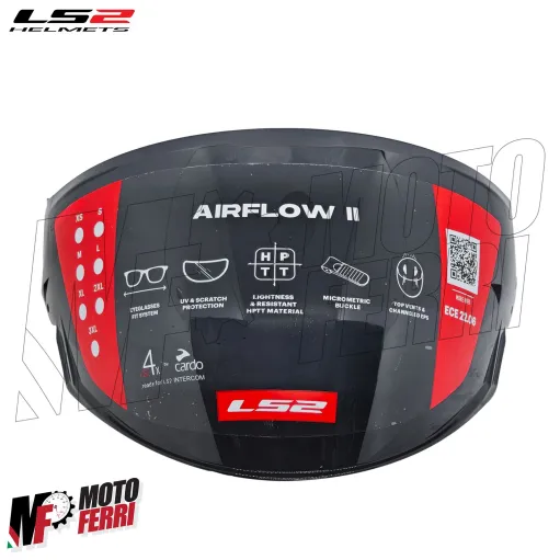 MF7823 Visiera Casco Nera Fume' Scuro Originale LS2 Airflow II 2 OF616