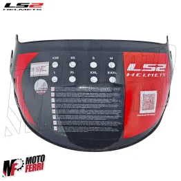 MF9570 Visiera Casco Nera Fume' Chiaro Originale LS2 Airflow I OF562 OF558 2