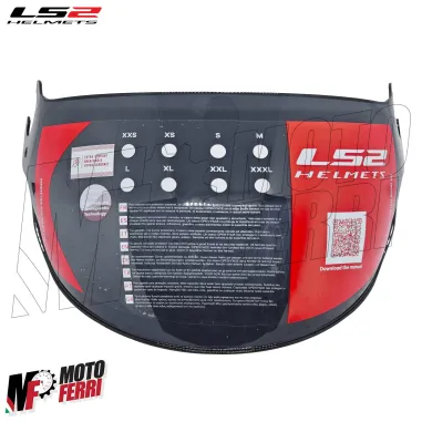 MF9570 Visiera Casco Nera Fume' Chiaro Originale LS2 Airflow I OF562 OF558
