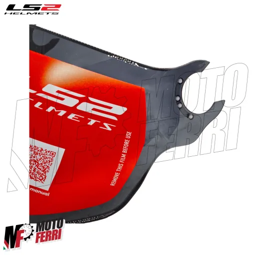 MF9570 Visiera Casco Nera Fume' Chiaro Originale LS2 Airflow I OF562 OF558