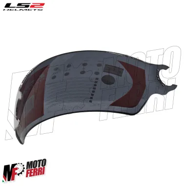 MF9570 Visiera Casco Nera Fume' Chiaro Originale LS2 Airflow I OF562 OF558