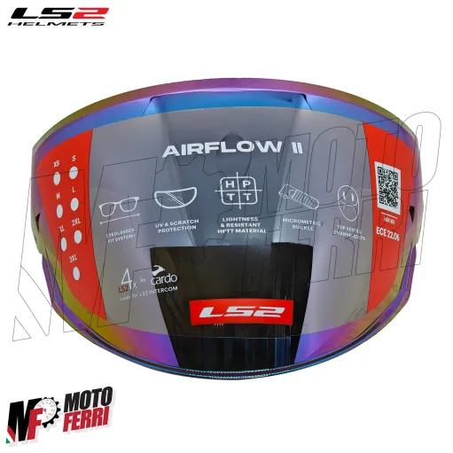 MF7823 Visiera Casco Arcobaleno Rainbow Originale LS2 Airflow II 2 OF616