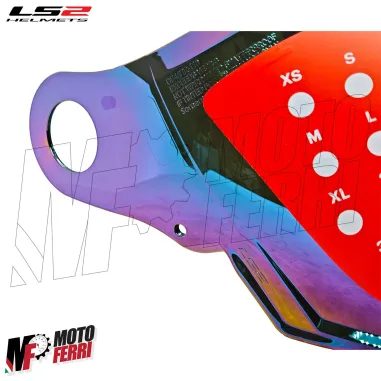 MF7823 Visiera Casco Arcobaleno Rainbow Originale LS2 Airflow II 2 OF616