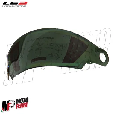 MF7823 Visiera Casco Arcobaleno Rainbow Originale LS2 Airflow II 2 OF616