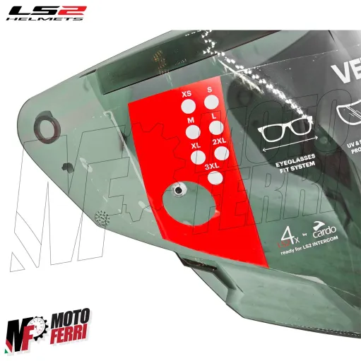 MF9571 Visiera Casco Fume' Chiaro Originale LS2 Verso II 2 OF618