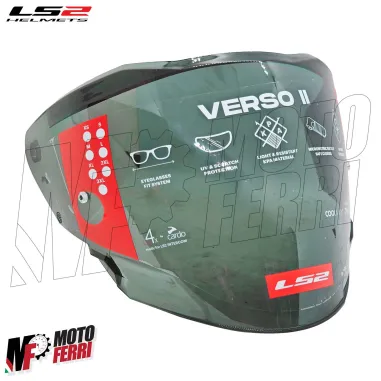 MF9571 Visiera Casco Fume' Chiaro Originale LS2 Verso II 2 OF618