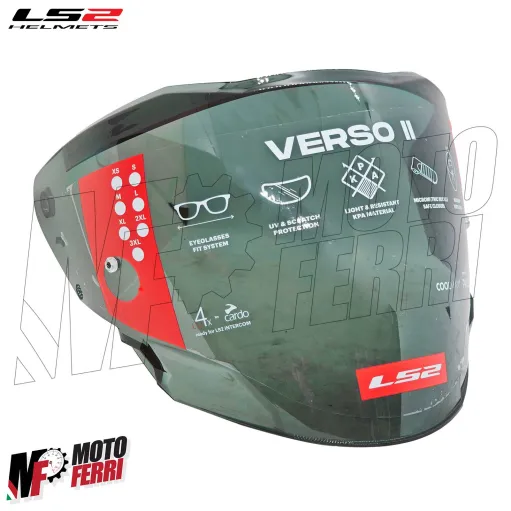 MF9571 Visiera Casco Fume' Chiaro Originale LS2 Verso II 2 OF618