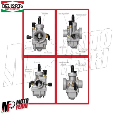 MF9585 Carburatore Dellorto PHDG 24 AN PIAGGIO MINERELLI AM6 VESPA Aria Manuale