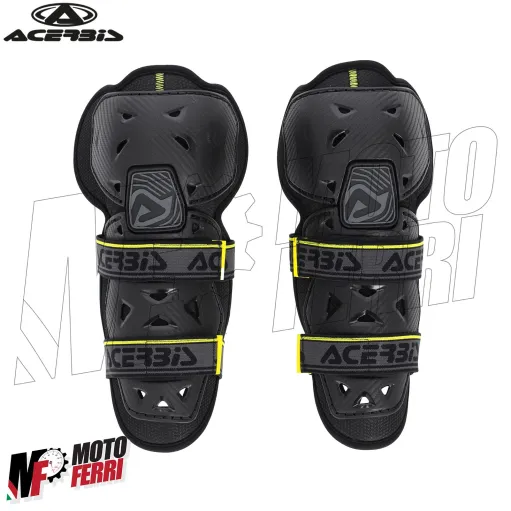 MF5477 Ginocchiere Bambino Acerbis Profile 2.0 Nero Giallo Moto Cross Enduro MTB