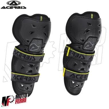 MF5477 Ginocchiere Bambino Acerbis Profile 2.0 Nero Giallo Moto Cross Enduro MTB