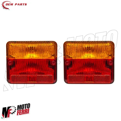 MF9591 Fanali Posteriori Piaggio APE 50 CAR P3 POKER Benzina e Diesel - TL 1986