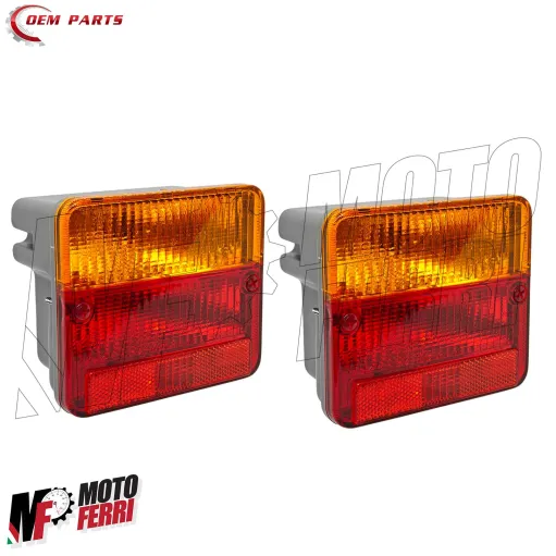 MF9591 Fanali Posteriori Piaggio APE 50 CAR P3 POKER Benzina e Diesel - TL 1986