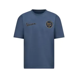 MF9166 Maglietta T-Shirt Vespa Officina 8 Taglia M Unisex Uomo Donna Blu Maglia