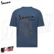 MF9166 Maglietta T-Shirt Vespa Officina 8 Taglia M Unisex Uomo Donna Blu Maglia