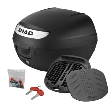 MF9599 Bauletto SHAD SH 26 Litri con Piastra Universale Nero Moto Scooter SH26