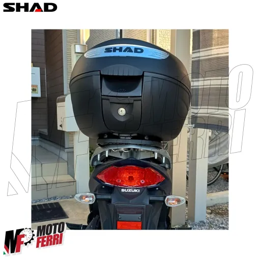 MF9599 Bauletto SHAD SH 26 Litri con Piastra Universale Nero Moto Scooter SH26