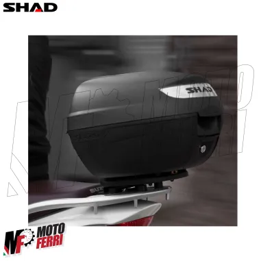 MF9599 Bauletto SHAD SH 26 Litri con Piastra Universale Nero Moto Scooter SH26