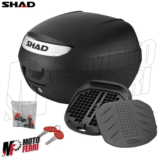 MF9599 Bauletto SHAD SH 26 Litri con Piastra Universale Nero Moto Scooter SH26