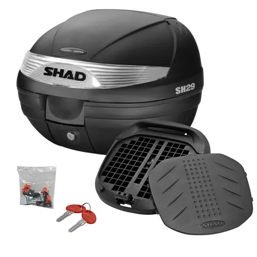 MF9601 Bauletto SHAD SH 29 Litri con Piastra Universale Nero Moto Scooter SH29