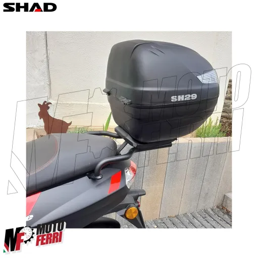 MF9601 Bauletto SHAD SH 29 Litri con Piastra Universale Nero Moto Scooter SH29