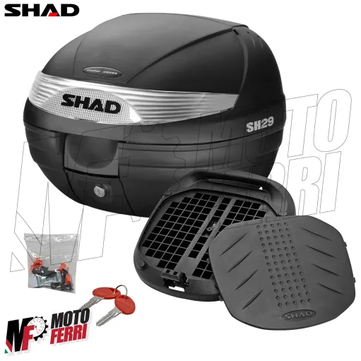 MF9601 Bauletto SHAD SH 29 Litri con Piastra Universale Nero Moto Scooter SH29