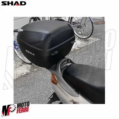 MF9602 Bauletto SHAD SH 34 Litri Carbon Look con Piastra Universale Moto SH34
