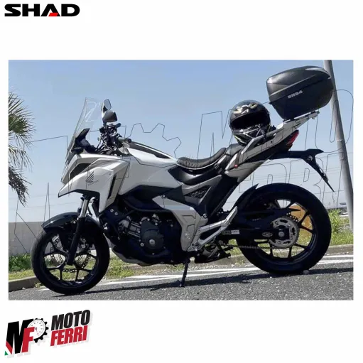 MF9602 Bauletto SHAD SH 34 Litri Carbon Look con Piastra Universale Moto SH34