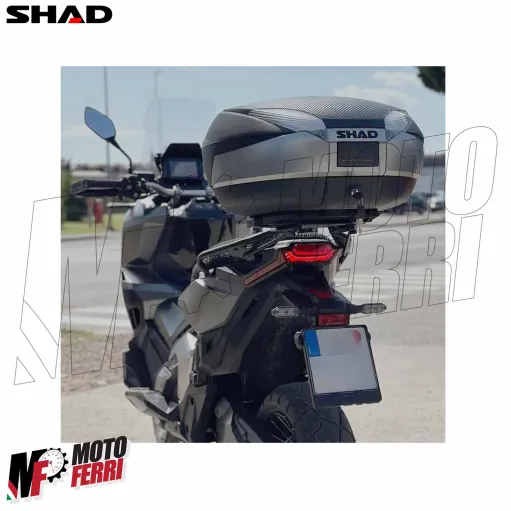 MF9603 Bauletto SHAD SH 48 Litri Titanio Piastra Cover e Schienalino SH48 Moto
