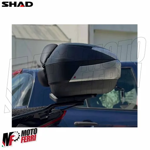 MF9603 Bauletto SHAD SH 48 Litri Titanio Piastra Cover e Schienalino SH48 Moto