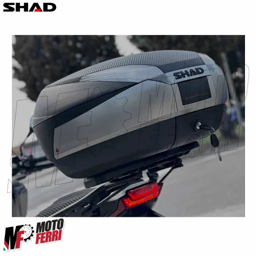 MF9603 Bauletto SHAD SH 48 Litri Titanio Piastra Cover e Schienalino SH48 Moto