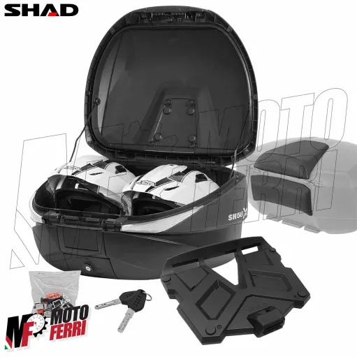 MF9604 Bauletto Espandibile SHAD SH 58 Litri Piastra e Schienalino Moto SH58X