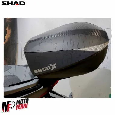 MF9604 Bauletto Espandibile SHAD SH 58 Litri Piastra e Schienalino Moto SH58X