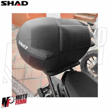 MF9605 Bauletto SHAD SH 47 Litri con Piastra e Schienalino Moto Scooter SH47