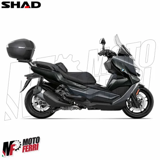 MF9605 Bauletto SHAD SH 47 Litri con Piastra e Schienalino Moto Scooter SH47