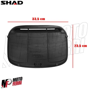 MF9605 Bauletto SHAD SH 47 Litri con Piastra e Schienalino Moto Scooter SH47
