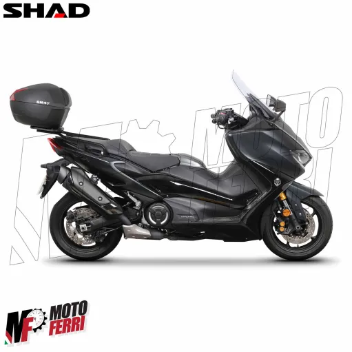 MF9605 Bauletto SHAD SH 47 Litri con Piastra e Schienalino Moto Scooter SH47