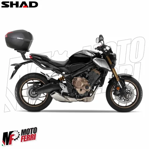 MF9605 Bauletto SHAD SH 47 Litri con Piastra e Schienalino Moto Scooter SH47