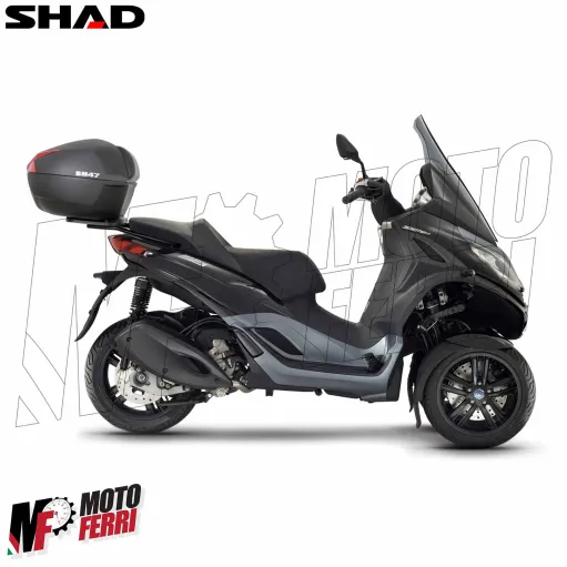 MF9605 Bauletto SHAD SH 47 Litri con Piastra e Schienalino Moto Scooter SH47