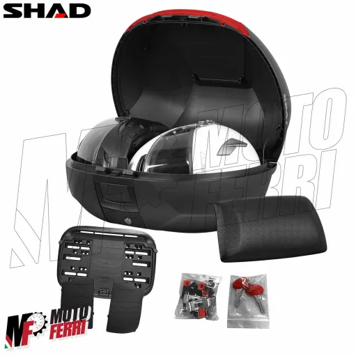 MF9605 Bauletto SHAD SH 47 Litri con Piastra e Schienalino Moto Scooter SH47