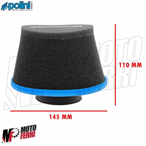 MF9607 Filtro Aria Spugna Air Box Polini Per CARBURATORE CP IMBOCCO 60 mm Conico